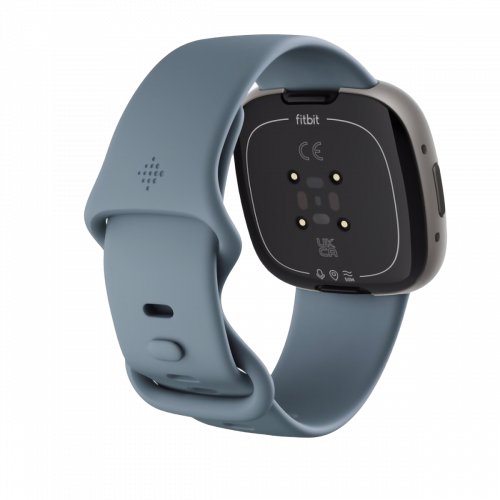 Смарт-годинник Fitbit Versa 4 Waterfall Blue / Platinum (FB523SRAG) Купити в Україні