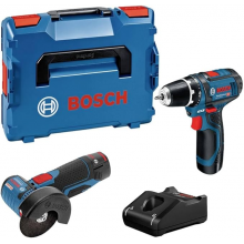 Професійний комплект Bosch GSR 12V-15 + GWS 12V-76 (‎‎0615990N2U)