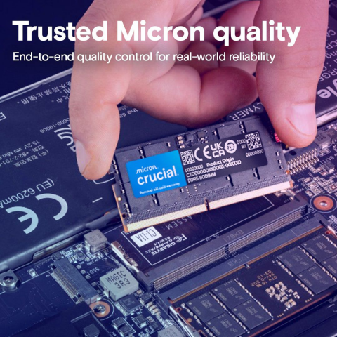 Пам'ять для ноутбуків Crucial 96 GB (2x48GB) DDR5 5600 MHz (CT2K48G56C46S5) Купити в Україні