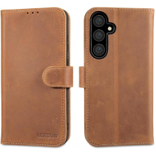 Чохол-книжка LENSUN Samsung Galaxy S24 FE Vintage Brown