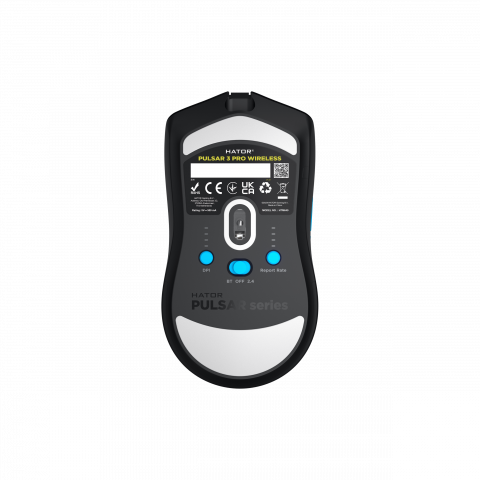 Ігрова миша HATOR Pulsar 3 PRO wireless (HTM640) black Купити в Україні