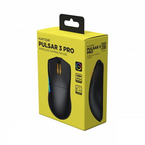 Ігрова миша HATOR Pulsar 3 PRO wireless (HTM640) black Купити в Україні