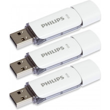 Набір USB-накопичувачів Philips Snow Edition USB 2.0, 32 GB, Grey (3 шт) FM32FD70E/00