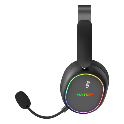 Ігрова гарнітура HATOR PHOENIX 2 Hi-Res (ESH40) wireless black SyncHUB connection Купити в Україні