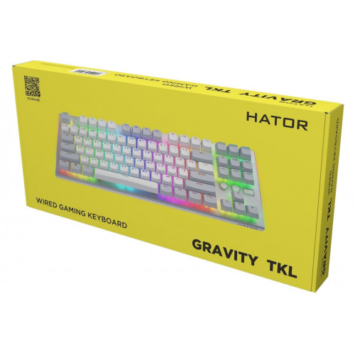 Клавіатура механічна HATOR Gravity TKL orange (HTK561UA) white Купити в Україні