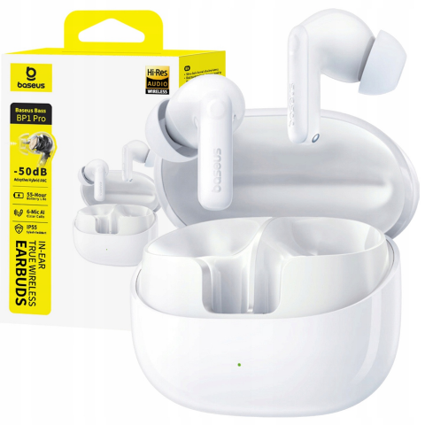 Навушники TWS Baseus Bass EP10 Pro White (DA109458) Купити в Україні