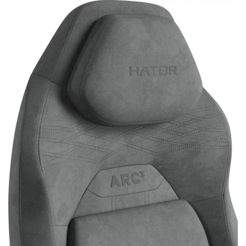 Крісло для геймерів HATOR Arc 3 L Velour (HTC3446L) Grey Купити в Україні