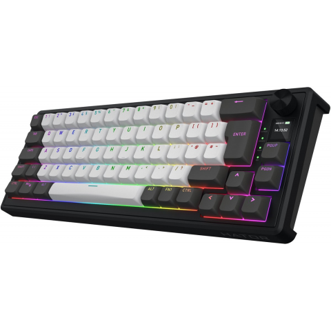 Клавіатура механічна HATOR Skyfall 65 PRO wireless (HTK4160EU) grey-black, UK-ISO, silent switches Купити в Україні