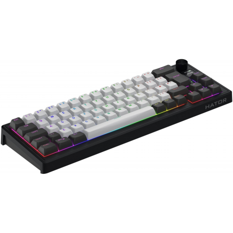 Клавіатура механічна HATOR Skyfall 65 PRO wireless (HTK4160EU) grey-black, UK-ISO, silent switches Купити в Україні