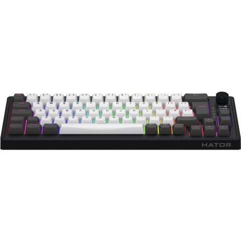 Клавіатура механічна HATOR Skyfall 65 PRO wireless (HTK4160EU) grey-black, UK-ISO, silent switches Купити в Україні