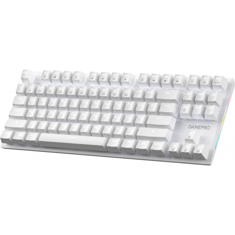 Дротова механічна клавіатура GamePro Genesis Joker (MK124W) 87% Red switches Купити в Україні