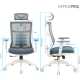 Крісло офісне OfficePro Balance OC550-W-DG-DG Купити в Україні