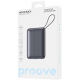 Портативна батарея Proove Moon Rock 20000mAh 22.5W Gray (PBM222012105) Купити в Україні