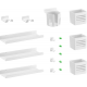 Набір аксесуарів для органайзерів Officepro OA530 White Купити в Україні