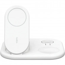 Бездротовий зарядний пристрій Belkin 3in1 Magnetic Foldable Qi2 15W, White WIZ029VFWH