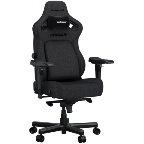 Крісло ігрове Anda Seat Kaiser 4 Dark gray Fabric Size L (AD12YDDC-L-20-GB-CF) Купити в Україні