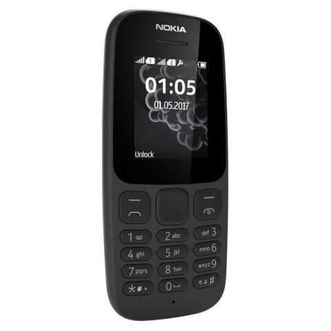 Мобільний телефон Nokia 105 DS Black (16KIGBW1A04) (меню ENGLISH) Купити в Україні