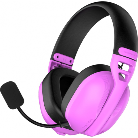 Ігрова гарнітура HATOR HYPERPUNK 3 Hi-Res (ESH19) wireless cyber violet, SyncHUB connection Купити в Україні