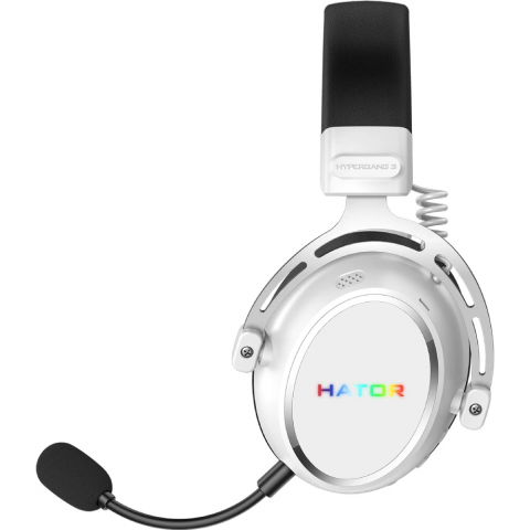 Ігрова гарнітура HATOR HYPERGANG 3 Hi-Res (ESH56) wireless white, SyncHUB connection Купити в Україні