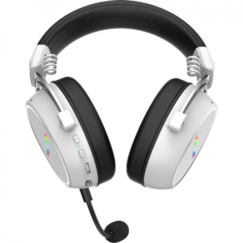 Ігрова гарнітура HATOR HYPERGANG 3 Hi-Res (ESH56) wireless white, SyncHUB connection Купити в Україні