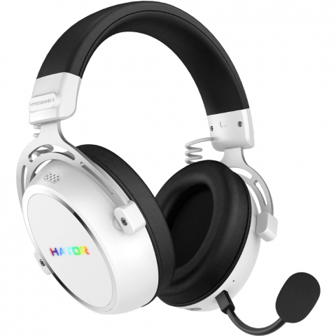 Ігрова гарнітура HATOR HYPERGANG 3 Hi-Res (ESH56) wireless white, SyncHUB connection Купити в Україні