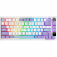 Бездротова механічна клавіатура Ajazz AK820 PRO 75% Flying Fish Switch White RGB (AK820PRO-FF-PWB) Купити в Україні