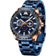 Годинник Megalith 8212M Stainless Steel Band Blue Купити в Україні