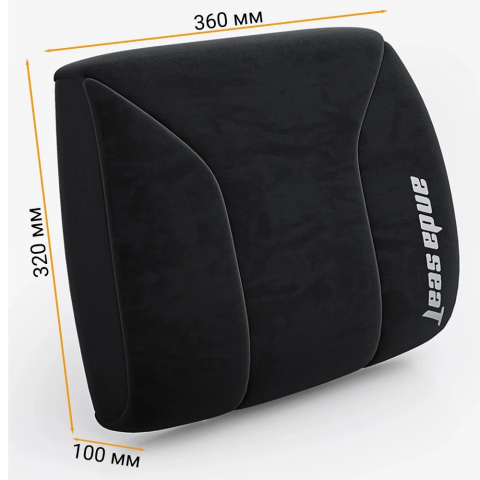 Подушка для попереку Anda Seat Novis Lumbar Pillow Black Size XL (AC-YZ-AD23XL-B-F-J) Купити в Україні