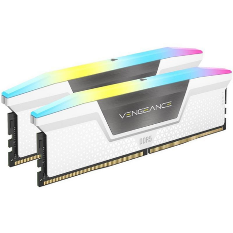 Оперативна пам'ять DDR5 2x16GB 6000MHz Corsair Vengeance RGB White (CMH32GX5M2E6000C36W) Купити в Україні