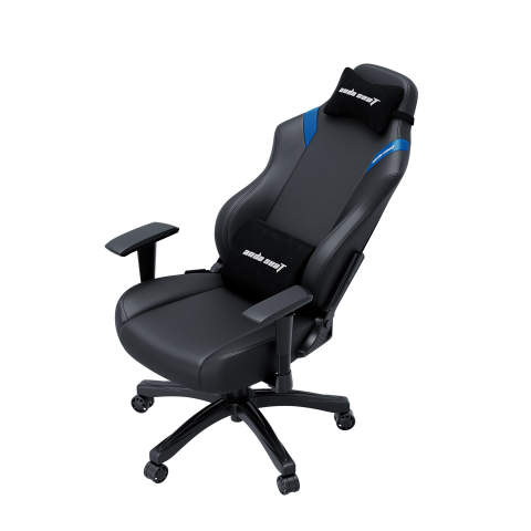 Крісло ігрове Anda Seat Luna Color Size L Black/Blue PVC (AD18-48-BS-PV) Купити в Україні