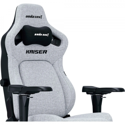 Крісло ігрове Anda Seat Kaiser 4 Grey Fabric Size L (AD12YDDC-L-20-G-CF) Купити в Україні