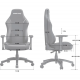 Крісло ігрове Anda Seat Luna Grey Fabric Size L (AD18-44-G-F) Купити в Україні