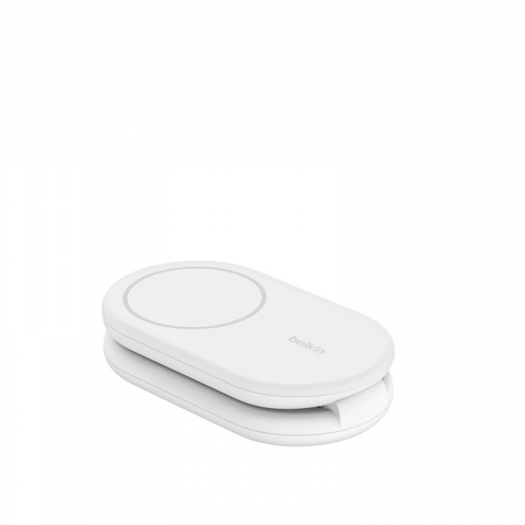 Док-станція Belkin BoostCharge 2-in-1 magnetic foldable Qi2 charger 15W (WIZ028VFWH) Купити в Україні