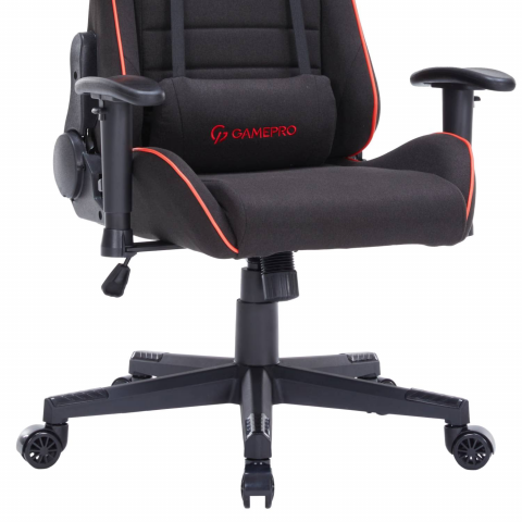 Крісло ігрове Gamepro GC575FB Fabric Black&Red Купити в Україні