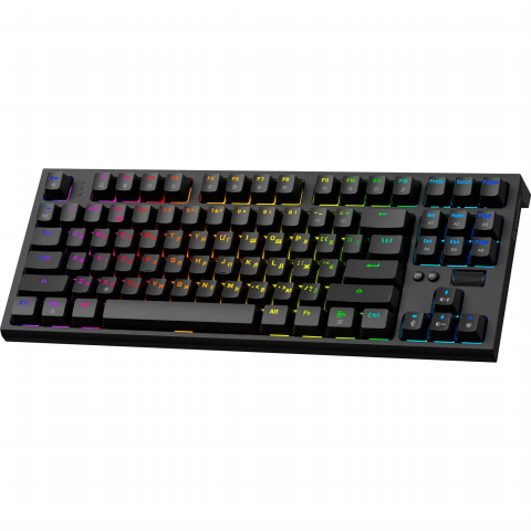 Дротова механічна клавіатура GamePro MK180B (Red) з Hot-Swap RGB Black Купити в Україні