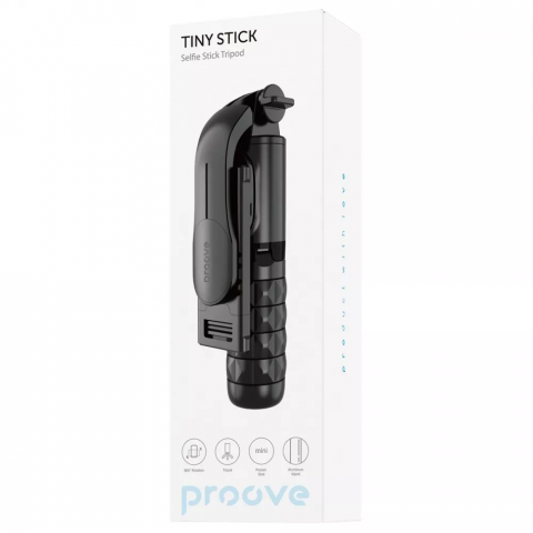 Монопод Proove Tiny Stick Selfie Stick Tripod (680 mm) Black (MPTS00010001) Купити в Україні
