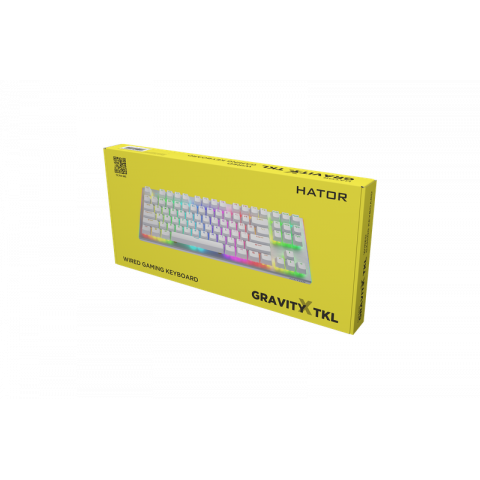 Клавіатура механічна HATOR Gravity X TKL orange (HTK551) white, US Layout Купити в Україні