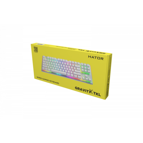 Клавіатура механічна HATOR Gravity X TKL orange (HTK551) white, US Layout Купити в Україні