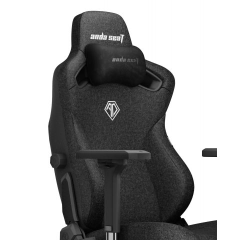 Крісло ігрове Anda Seat Kaiser 3 Black Fabric Size XL (AD12YDC-XL-01-B-CF) Купити в Україні