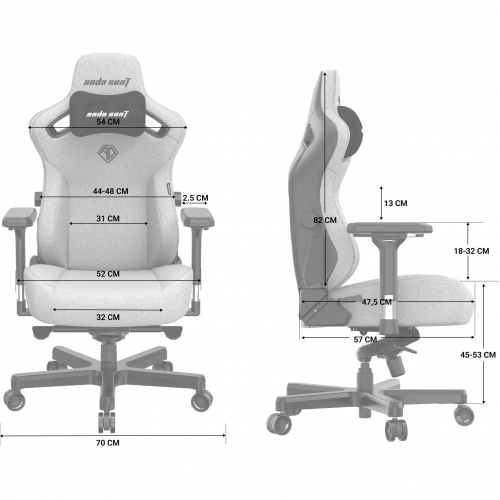 Крісло ігрове Anda Seat Kaiser 3 Black Size L Купити в Україні