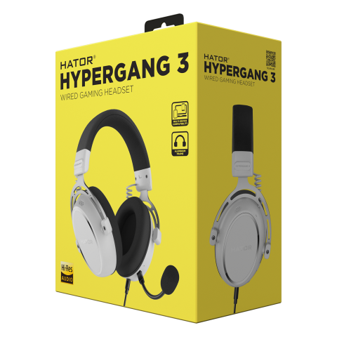 Ігрова гарнітура HATOR HYPERGANG 3 Hi-Res (ESH06) white Купити в Україні