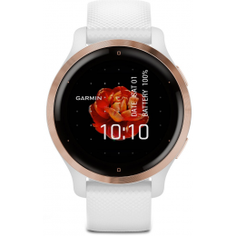 Смарт-годинник Garmin VENU 2S Rose Gold Bezel with White Case and Silicone Band (010-02429-13/03)
