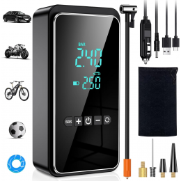 Автомобільний компресор Ipflin SU010 LCD Display & 3 LED Lights