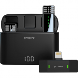 Мікрофон петличний Proove Record Lightning Black (PMRC00010102)