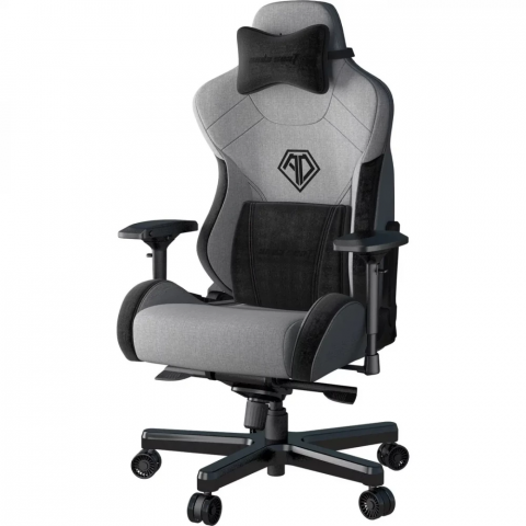 Крісло ігрове Anda Seat T-Pro 2 Grey/Black Size XL (AD12XLLA-01-GB-F) Купити в Україні