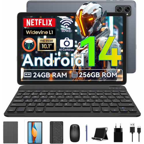Планшет BESTTAB A20 10.1" 24/256 GB Android 14 Tablet & Octa-Core CPU Grey (комплект) Купити в Україні