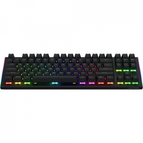 Клавіатура механічна HATOR Gravity X TKL orange (HTK550) black, US Layout Купити в Україні