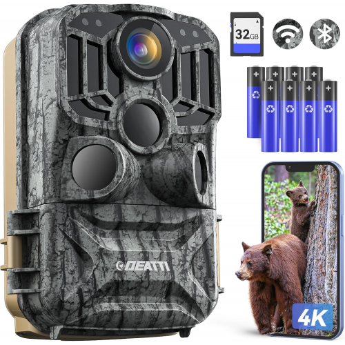 Камера відеоспостереження DEATTI Trail Camera 48MP 4K (DET-T4) Купити в Україні