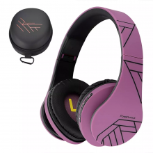 Навушники з кейсом для дітей PowerLocus P2 Purple/Black