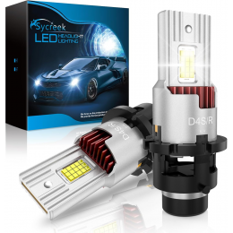 Світлодіодні лампи Sycreek 2024 D4S D4R LED Car Canbus Anti-error, 110W 28,000LM 6000K Xenon White